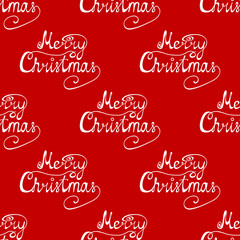Seamless pattern, Congratulation on a Merry Christmas