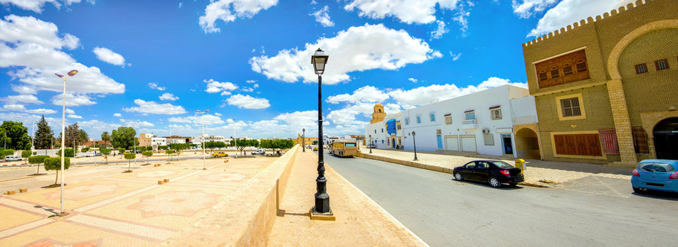 Cityscape of sacred city Kairouan. Tunisia, North Africa