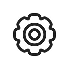 Settings Gear Flat Icon