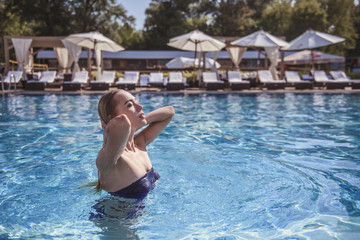 Girl at the pool