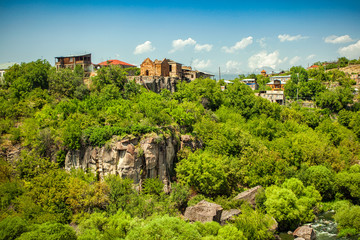 Fototapeta premium Small village between the mountains in Armenia