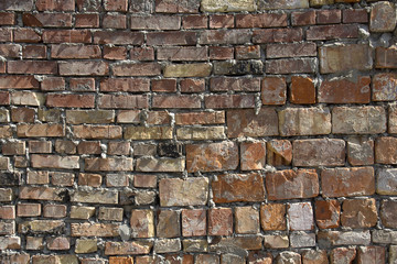 Rough bricklaying close up. Backgrounds and textures