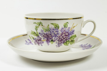 old beautiful painted cup