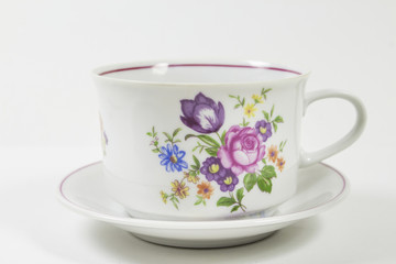 old beautiful painted cup