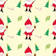 pattern con soggetti natalizi