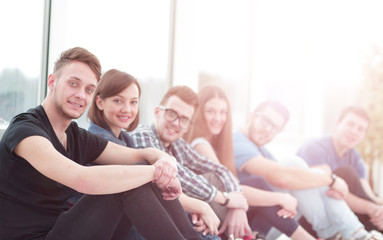 Funny young people smile and having  fun