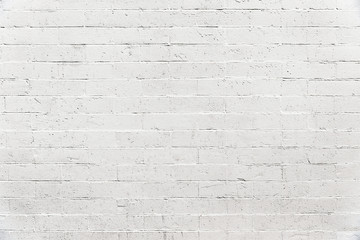 Obraz premium Old white brick wall background texture