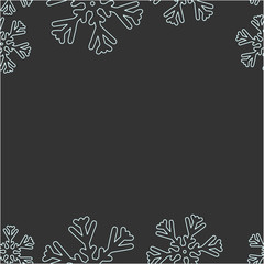 Obraz premium Vector seamless background with snowflakes
