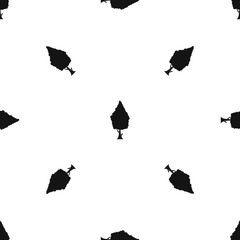 Cypress pattern seamless black