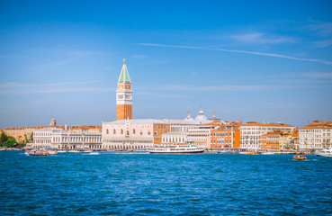 Fototapeta na wymiar View on Venice from the sea, Veneto, Italy