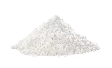 Fototapeten Heap of flour on white background © Africa Studio