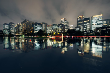 Obraz premium Rain, Cityscape, Tokyo