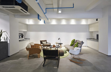 Naklejka na ściany i meble Modern office living room 