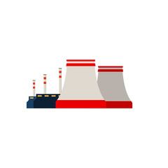 Factory Industrial Buildings Power plants vector