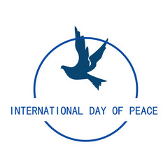 International Day of Peace Logo Vector Template Design