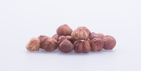 nuts. hazelnuts on the background
