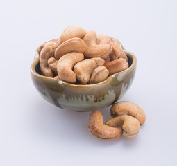 nuts. cashew nuts on the background