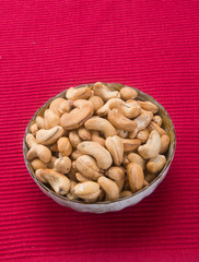 nuts. cashew nuts on the background