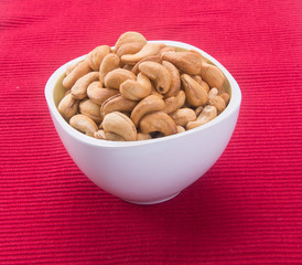 nuts. cashew nuts on the background