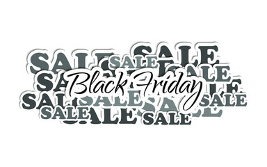 Fototapeta premium Black Friday Sale. Special discount. Vector illustration.