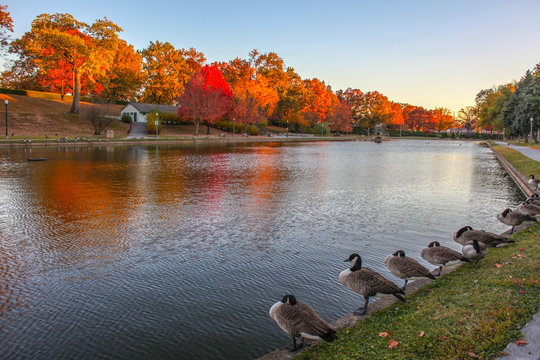 Italian Lake in Harrisburg in the Fall