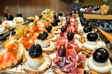 Fingerfood, hors d'houvre, Vorspeisen Buffet