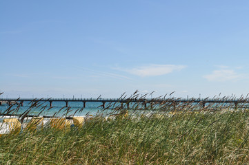 Fototapeta na wymiar Strandkörbe am Strand von Zingst Fischland-Darß-Zingst, Ostsee