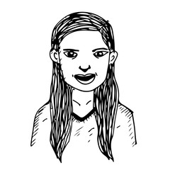 People face hand draw