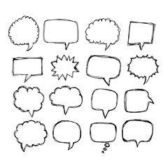 Speech Bubble hand drawn