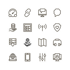 Data flat icon