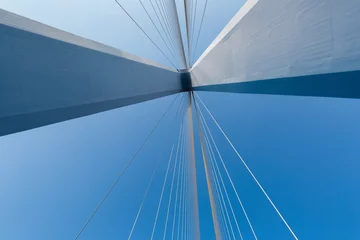 Stoff pro Meter Schrägseilbrücke Nahaufnahme © chungking