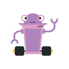 cute robot vector