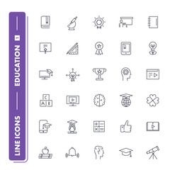  Line icons set. Education 1