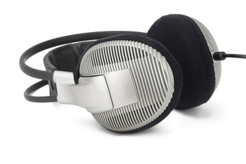 Gray professional headphones