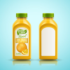 Orange juice bottle set
