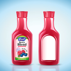 Berry blend juice bottle