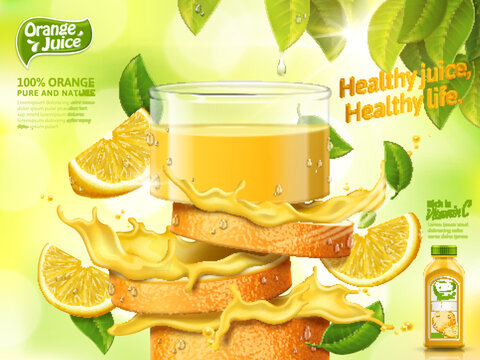 Orange juice ads