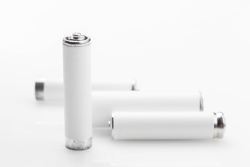 Battery on a white background
