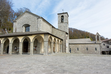 Fototapeta na wymiar Sanctuary of La Verna in tuscany, italy. Monastery of St. Francis