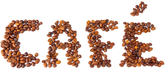 grains de café torréfié