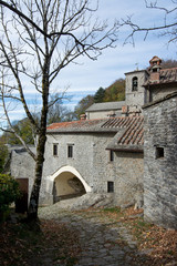 Fototapeta na wymiar Sanctuary of La Verna in tuscany, italy. Monastery of St. Francis
