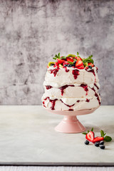 Three Layer Pavlova Cake