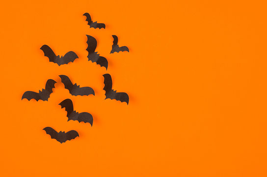 Fun halloween orange background, mock up. Template for advertising, design, cover.