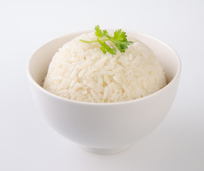 Rice isolated on white background
