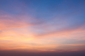 Naklejka na ściany i meble Perfect sunset sky background.