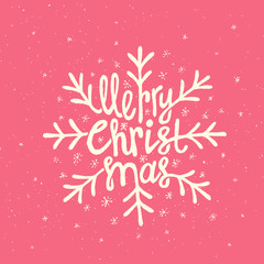 Obraz premium Christmas Lettering