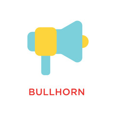 Bullhorn icon vector design illustration