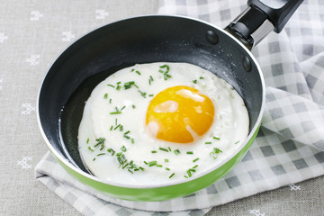 Fried egg dish
