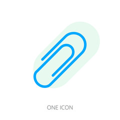 Paper clip line icon