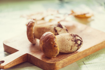 Cooking mushrooms